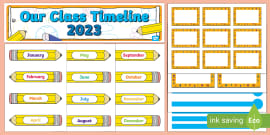 Class Timeline Display Pack | CfE Resources | Twinkl