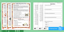 KS1 Eid Al-Adha Differentiated Reading Comprehension Activity