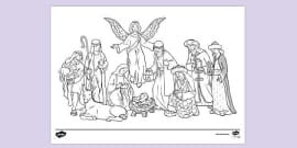 FREE! - Nativity Colouring | Colouring Sheets (Teacher-Made)