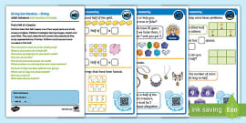 👉 Y1 DiM: Step 3 Recognise a Half of a Quantity Activity Cards