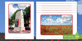 Remembrance Day Poppy Cut Outs (teacher made) - Twinkl