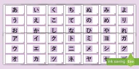 Hiragana Katakana Large Display Poster Teacher Made