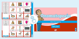 Onomatopoeia Word Cards (teacher made) - Twinkl