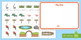 zoo animals count and write worksheet teacher made