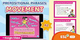 ESL Prepositional Phrases of Time – PowerPoint for A2 Kids