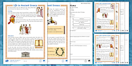 Ancient Greece Timeline Display (teacher made) - Twinkl