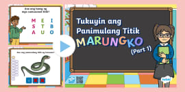 Pagbasa Ng Alpabetong Filipino Gamit Ang Marungko | Twinkl