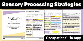 Sensory Processing Strategies Handout for Parents | Occupational Therapy