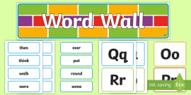 Second Grade Word Wall - Spelling Support - ELA - Twinkl