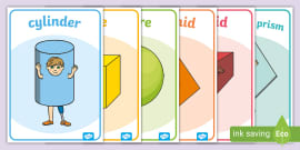 2D Shapes with Everyday Objects Display Posters - Twinkl
