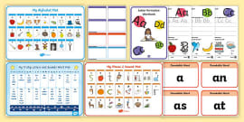 FREE! - Initial Sounds Peg Matching Game (teacher Made)