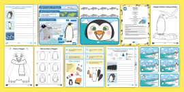 Label The Penguin Worksheet (teacher Made) - Twinkl