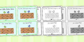 Two Little Dickie Birds Story Colouring Sheets - Twinkl