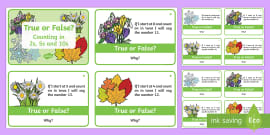 True or False? Challenge Cards (Teacher-Made) - Twinkl