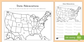 Text Copy Friendly List Of Us States And Abbreviation Map The States State Abbreviations