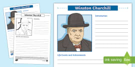 Winston Churchill Fact File (teacher Made) - Twinkl