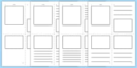 Half-Page Blank Writing Book Template for Elementary Students by Kids Print  Hub