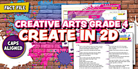 Grade 4 – Creative Arts – Term 2 – Create In 2D – PowerPoint (CAPS Aligned)