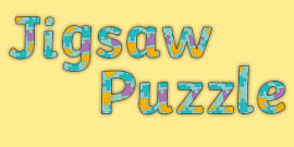 Jigsaw Puzzle A4 Themed Display Lettering (teacher made)