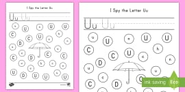 I Spy the Letter Ee Activity (teacher made) - Twinkl