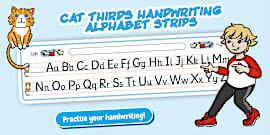 Upper and Lower Case Handwriting Letter Formation Display Posters
