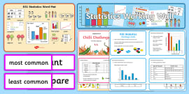 KS1 Years: Year 2 Statistics Display Posters Pack and Questions