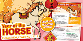Year of the Horse - 2026 Lunar New Year Banner