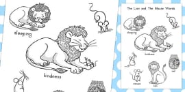 The Lion And The Mouse Story Sequencing Cards - story cards