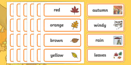 Autumn Clothes Word Mat (teacher made)