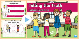 What Is Telling the Truth? Worksheet - Teaching Resource - Twinkl