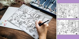 FREE! - Yam Colouring Sheets | Colouring Sheets - Twinkl