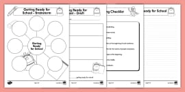 First Grade Markers or Crayons Writing Prompt Activity