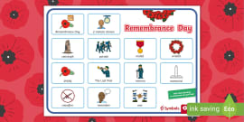 Twinkl Symbols: Remembrance Day Vocabulary Cards - Twinkl