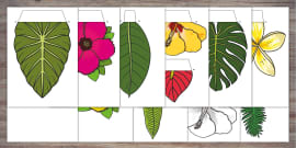 jungle leaf templates to cut out