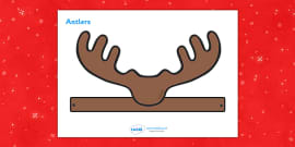 Reindeer Antlers Template | Role-Play Headband | Primary