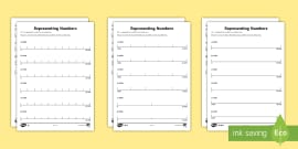 editable blank number lines maths resource