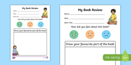 Book Review Template KS2 - Primary Resources (teacher made)