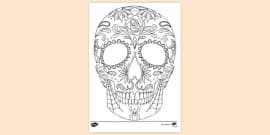 FREE! - Skull Colouring Page to Print | Colouring Sheets
