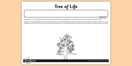 Tree of Life Activity PDF Sheet | Primary Resource - Twinkl