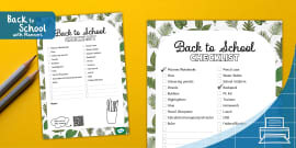 * NEW * Editable Seating Plan | Back to School | Leaf Theme