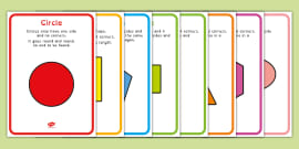 FREE! - KS1 2D Shape Word Mat | Dyslexia-Friendly Font | Twinkl