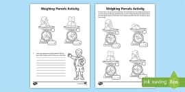 Reading Scales Worksheet: Weight and Measurement