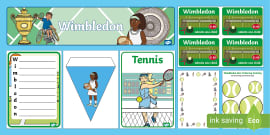 Wimbledon Bunting (teacher made) - Twinkl