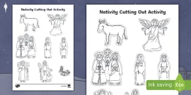 nativity scene characters cut out