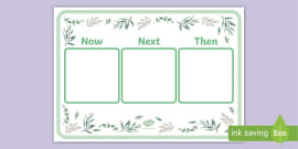 Now and Then Visual Timetable Board - Communication Resource