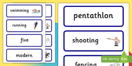 What is a Pentathlon? - History and Definition - Twinkl