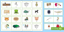 Free Rhyming Words & Picture Flashcards - Primary Resources