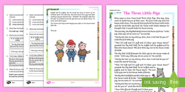 The Three Little Pigs KS1 Lesson Plan Ideas (teacher made)