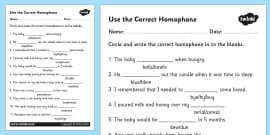 homophones worksheet worksheets esl homophones resources