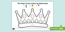 Colour By Subtraction to 20 Worksheet - Maths - F-2 - Twinkl